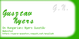 gusztav nyers business card