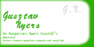 gusztav nyers business card